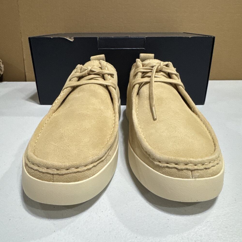 Everlane Desert Shoe Beige Suede Lace Shoes Mens 9.5 Low Top Loafers Minimalist - Picture 4 of 10